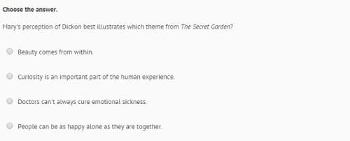 Pp ! if u have read "the secret garden" me w/ this question.