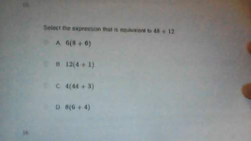 Select the expression that is equivalent to 48 +12
