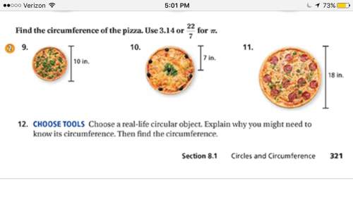 On number 9,10,11. find circumference. see picture below.