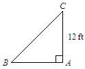 In triangle abc, a is a right angle, and mb = 45°. find bc. if your answer is not an integer, leave