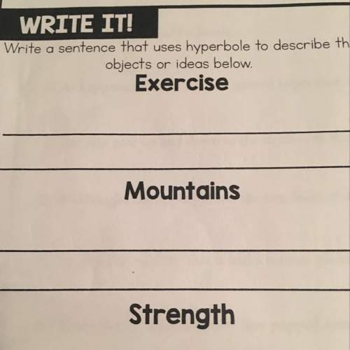 What is another hyperbole for exercise, mountains, and strength?