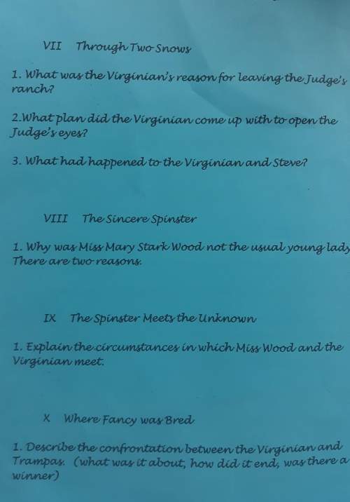 Pls answer these questions on the book on the virginian
