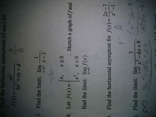 Does anyone know how to answer this question? it's number four on limits.
