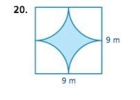 Find the area of the shaded region. due tomorrow.