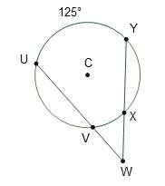 In the diagram of circle c, m∠vwx is 43°. what is m?  39° 41° 78° 82°&lt;