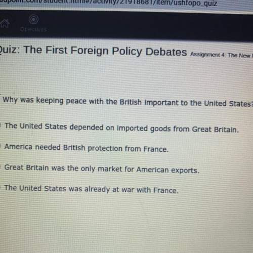 Why was keeping peace with the british important to the united states
