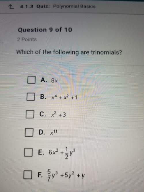 Which of the following are trinomials
