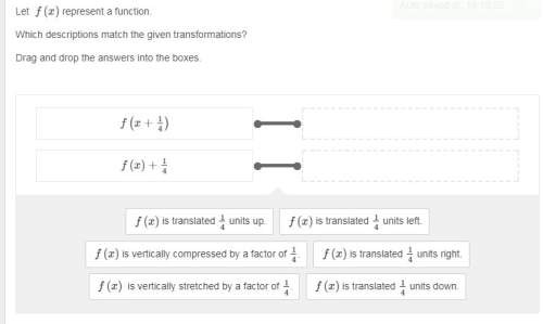Let f(x) represent a function. which descriptions match the given transformations?