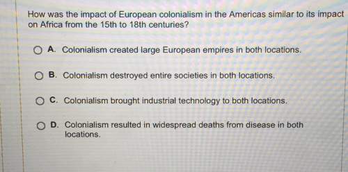 How was the impact of european colonialism in the americas similar to its impacton africa from the 1