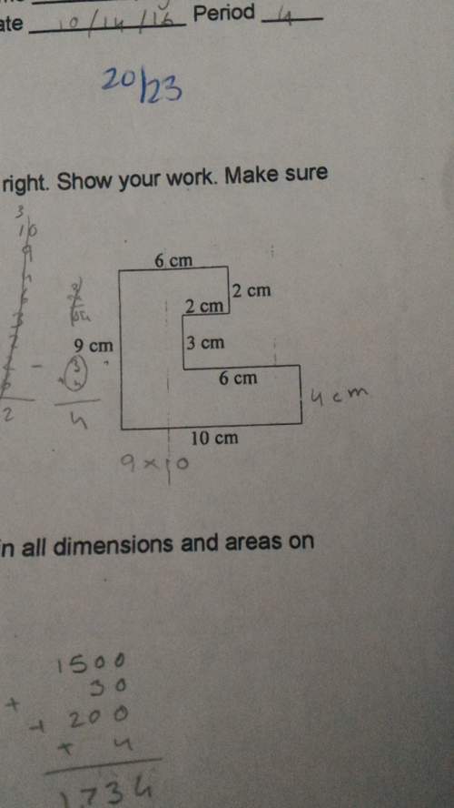 Calculate the are and perimeter of technology shape at right