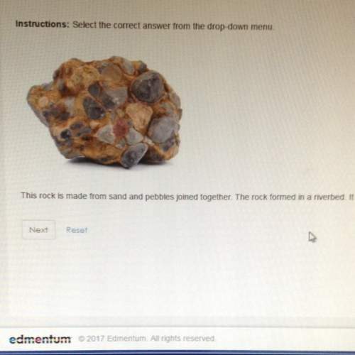 This rock is made from sand and pebbles joined together. the rock formed in a riverbed. it is an exa