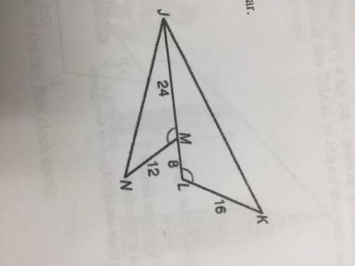 Lynn wants to show that the triangles at right are similar.  a.) what similarity c