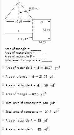 Find the area of the composite figure. round to the nearest hundredth.