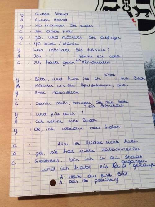 Can someone correct any mistakes ? this is for german. if there are any bad sentences can you cor