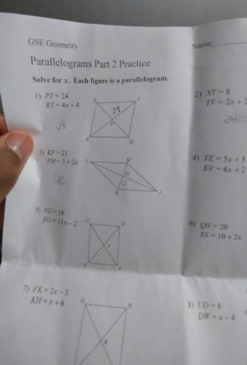 How to solve for x on a parallelogram