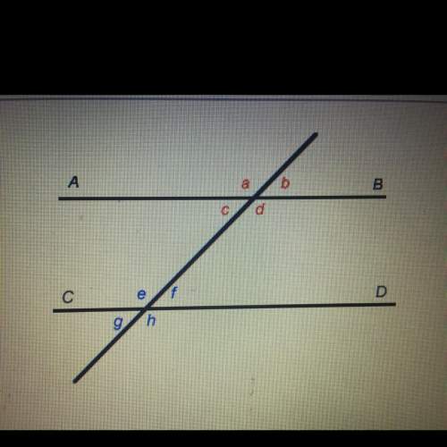 If lines ab and cd are parallel, then angels c and e are?  a. complementary b. congruent