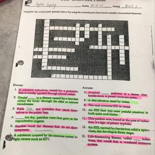 Std crossword puzzle. can you to answer all?