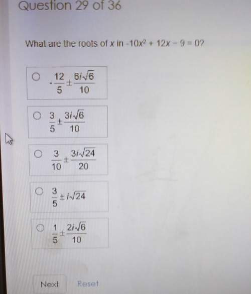 What are the roots of x in -10x^2+12x-9=0