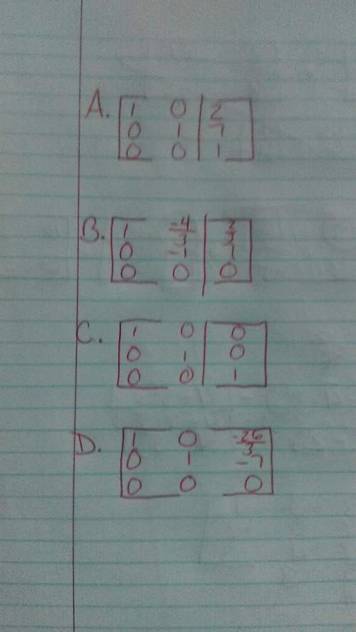 Perform gauss-jordan elimination on the augmented matrix shown. could someone me figure this
