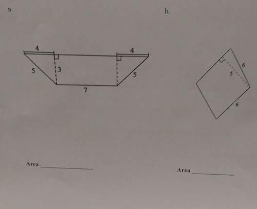 Calculate the area of each shape below. show your work