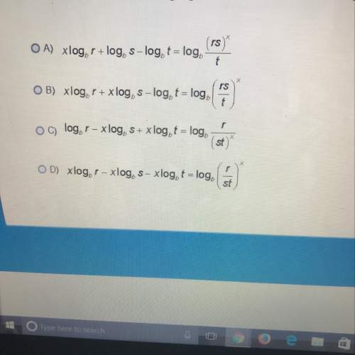 Determine which on the following logarithms is condensed correctly see picture for options?
