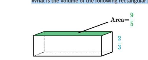 What is the volume of the rectangular prism? !