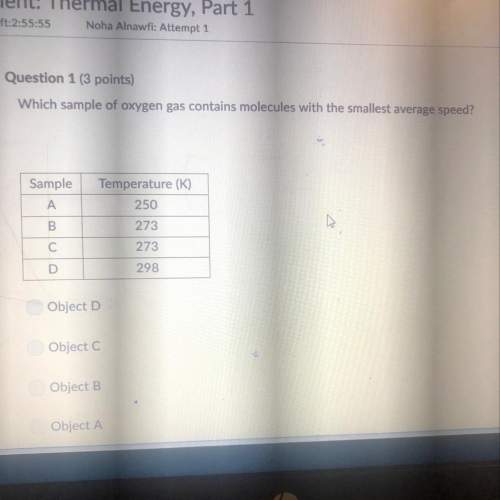Which sample of oxygen gas contains molecules with the smallest average speed?
