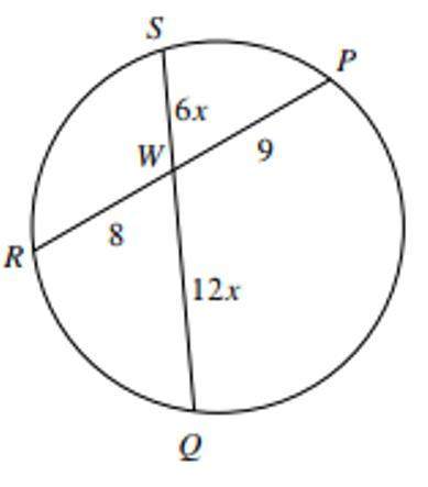 (75 points to correct answer! ) use the diagram to solve for segments sw and wq. show your work and/