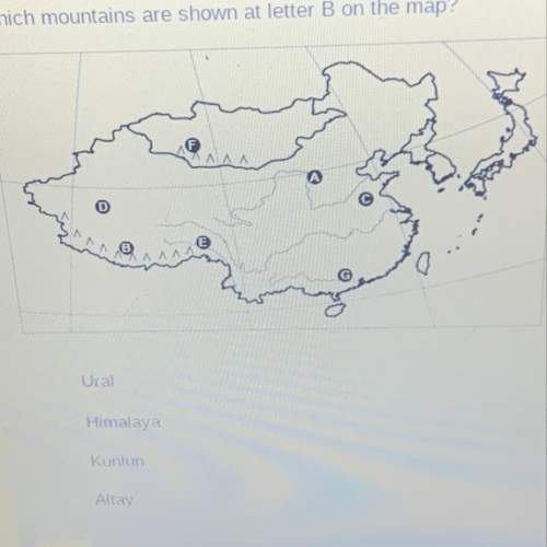 Which mountains are shown at letter b on the map?