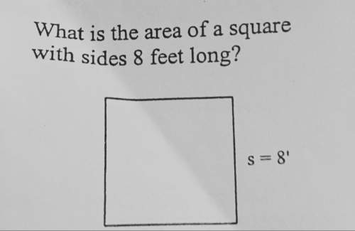 What is the area of a square with sides 8 feet long?