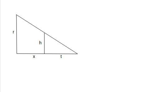 Express x in terms of the other variables in the diagram below: