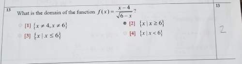 What is the domain of the function f(x)=x−4÷√6−x