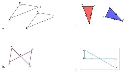 Ineed answer fast.. which postulate or theorem, if any, could be used to prove the triangles c