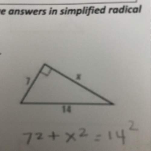 How do i solve for x using this pythagorean theorem ?