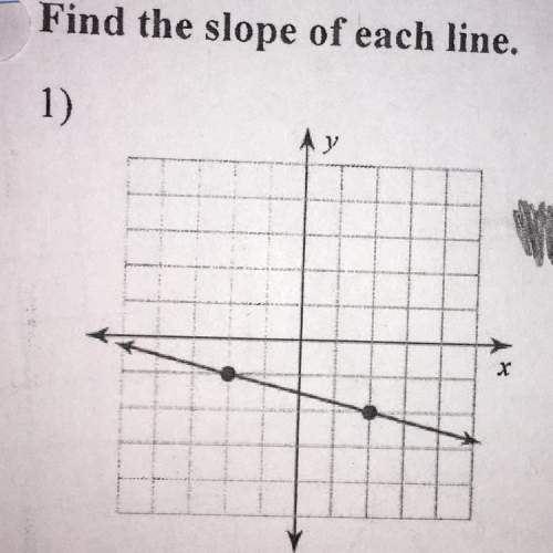 What does it mean by find the slope of each line