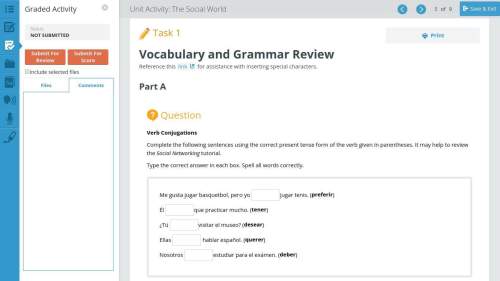 Complete the following sentences using the correct present tense form of the verb given in parenthes