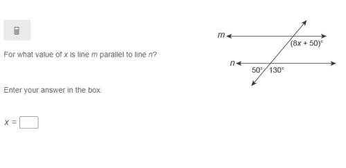 For what value of x is line m parallel to line n?  (see attachment)