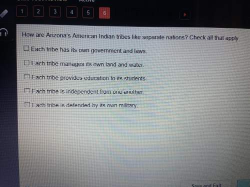 How are arizonas american indian tribes like separate nations? check all that apply