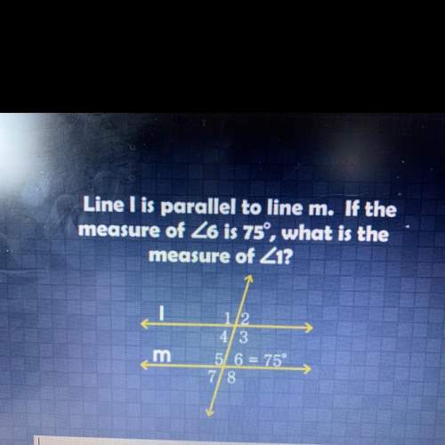 Line i is parallel to line m. if the measure of 26 is 75°, what is the measure of z1?
