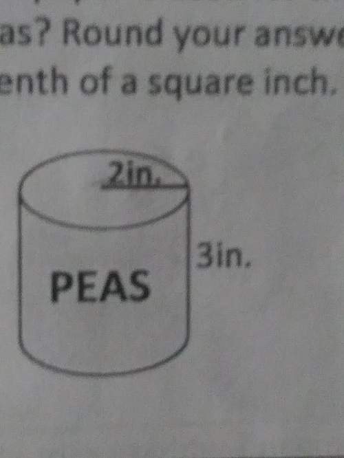 How much paper is used for the label for a can of peas