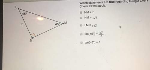 *best answer will be marked brainliest*  which statements are true regarding triangle lm