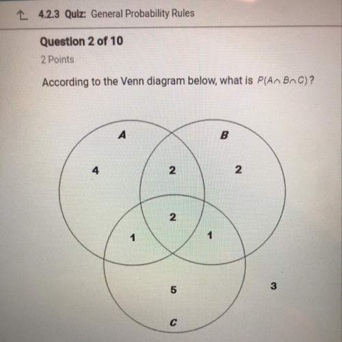 According to the venn diagram below, what is p(an bac)?