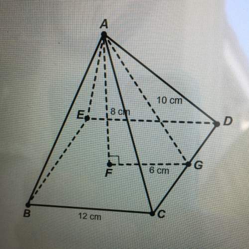 What is the volume of this square pyramid?  • 384 cm³ • 288 cm³ • 192 cm³