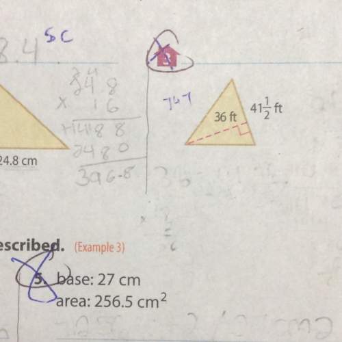 Hello can someone me with 3 to find the area of the triangle and number 5 to find the missing dimen