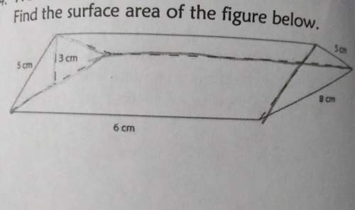Find the surface area of the figure below.
