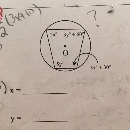 How do i solve this?  what would x and y equal?  , !