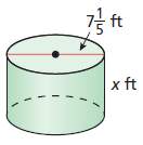 1. the value of the surface area of the cylinder is equal to the value of the volume of the cylinder
