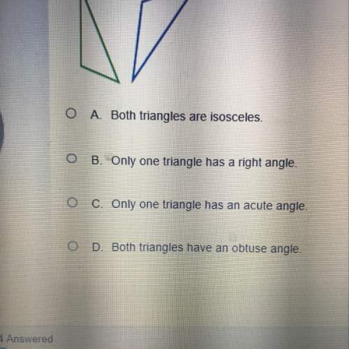 Alex drew the triangles shown. which of the following correctly describe the triangles