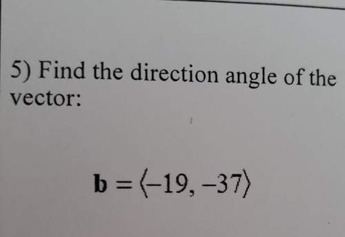 Find the direction angle of the vector
