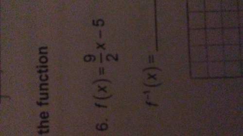 What is the inverse of the function